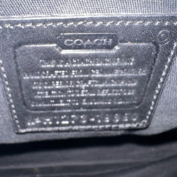 Coach Black Leather Tote with Tassel - Picture 5 of 7